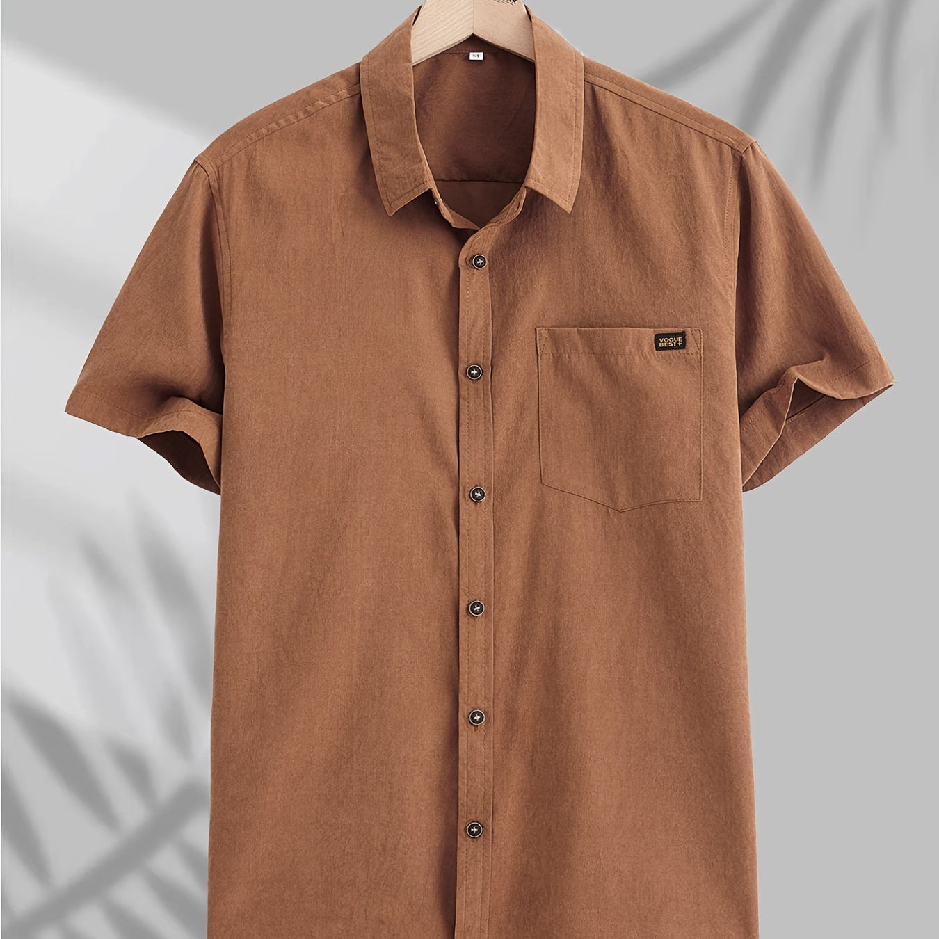 Cămașă casual din bumbac cu mânecă scurtă