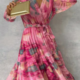 Luísa™ | Rochie Florală de Împăturit cu Accent Romantic