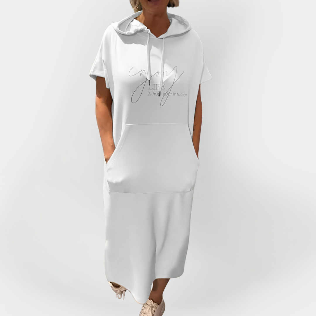 Rochie Zilnică cu Glugă