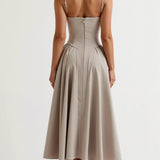 Odette Élégance | Rochie midi cu corset structurat