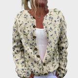 Camila - Cardigan Floral de Toamnă