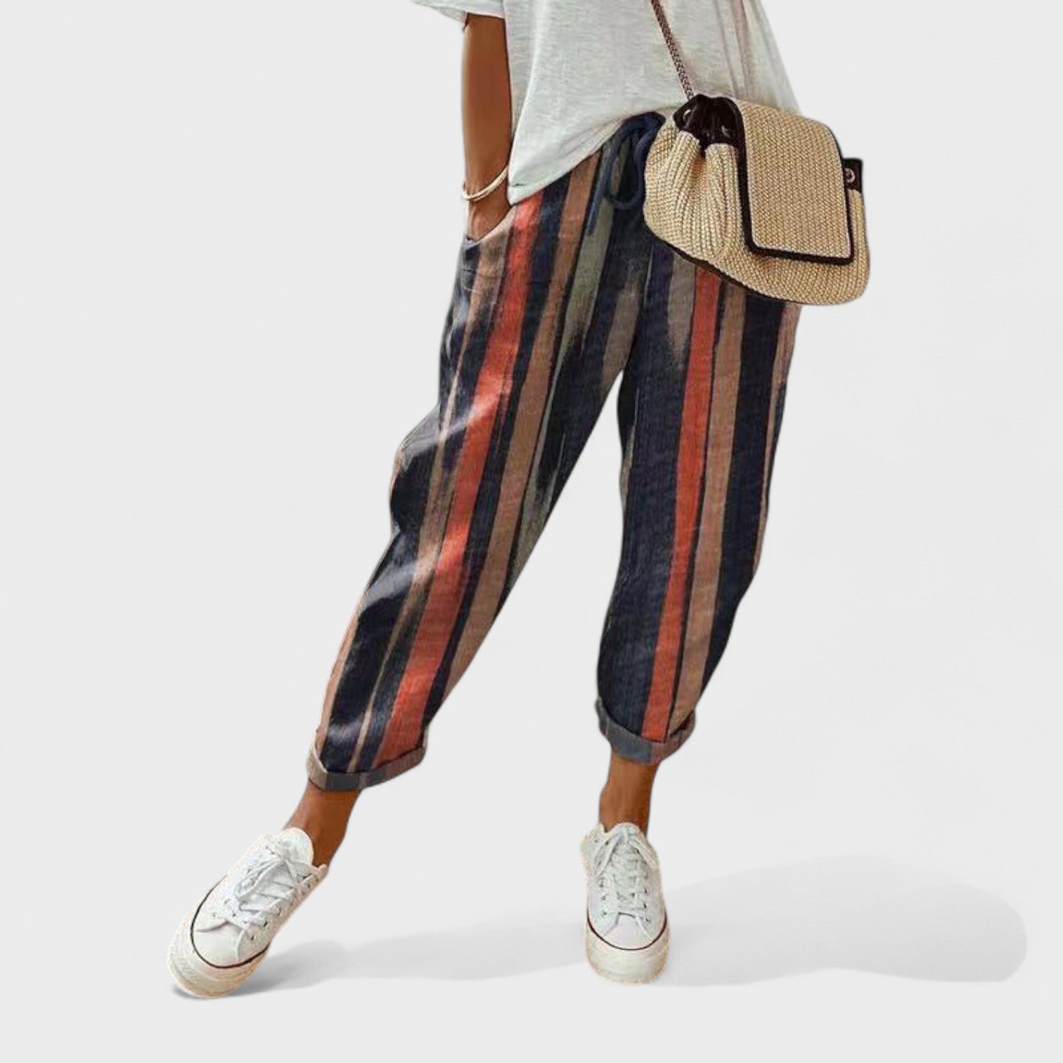 Francisca – Pantaloni moderni și casual din in