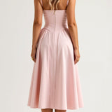 Odette Élégance | Rochie midi cu corset structurat