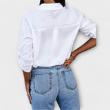 Jessica - Bluză Casual cu Decolteu Ascuțit