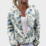 Patrícia - Cardigan Floral de Toamnă