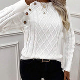 Francisca | Pulover din tricot cu butoane