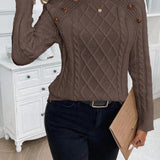 Francisca | Pulover din tricot cu butoane