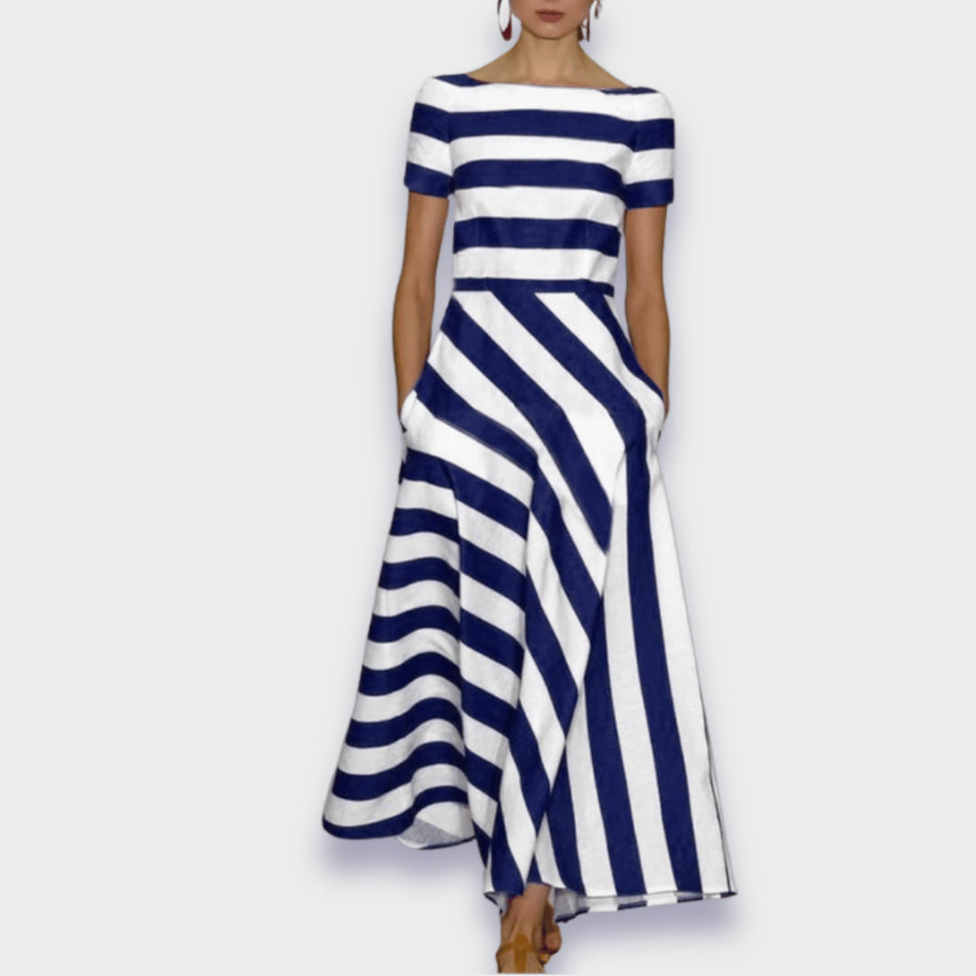 Rochie lungă stripedă handmade