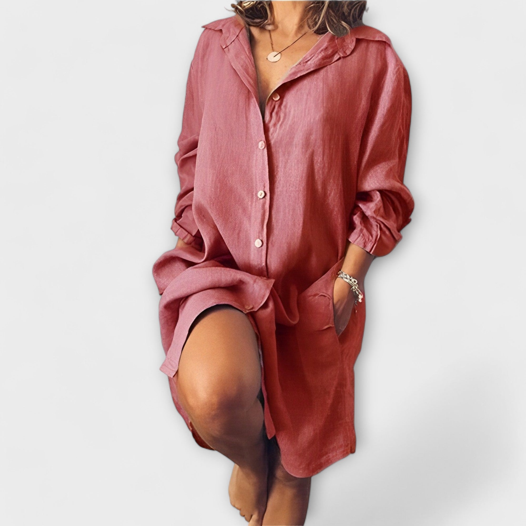 Clara | Bluză casual din in