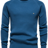 Pulover cu model în carouri pentru bărbați