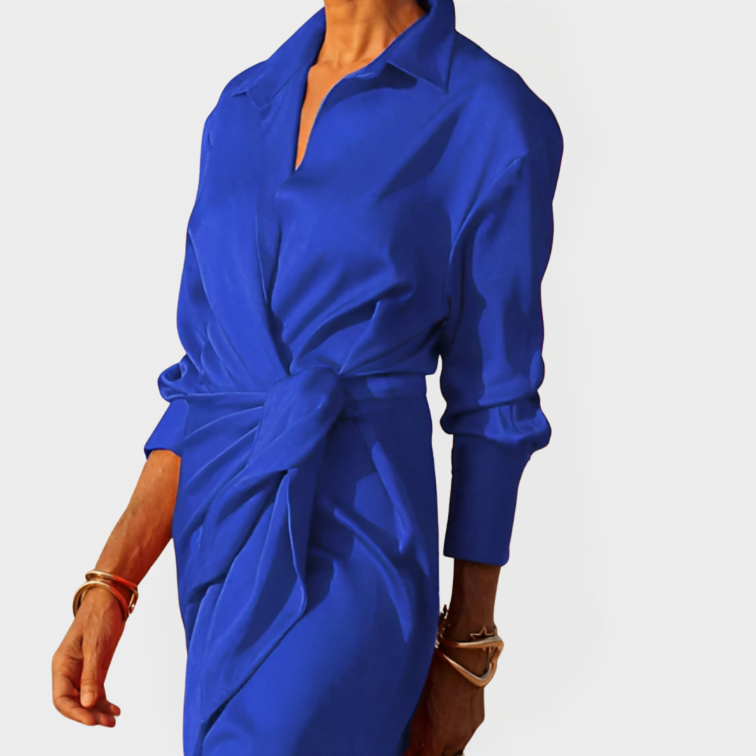 Rochie Lungă pentru Ocazii Formale cu Fundiță