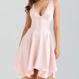 Élodie | Rochie Romantică Din Satin Strălucitor & Dantelă Delicată