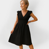 Rochie Impresionantă cu Talie Puff