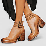 Ginevra™ | Pantofi cu toc înalt cu curele multiple și talpă groasă