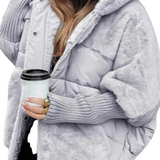 Dominika | Geacă Pufos cu Glugă