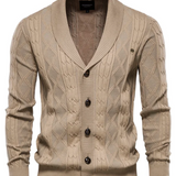 Palton din lână de lux pentru bărbați cu butoni