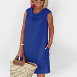 Rochie cu Guler Împăturit