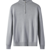 Camisola cu fermoar din lână Merino Capri