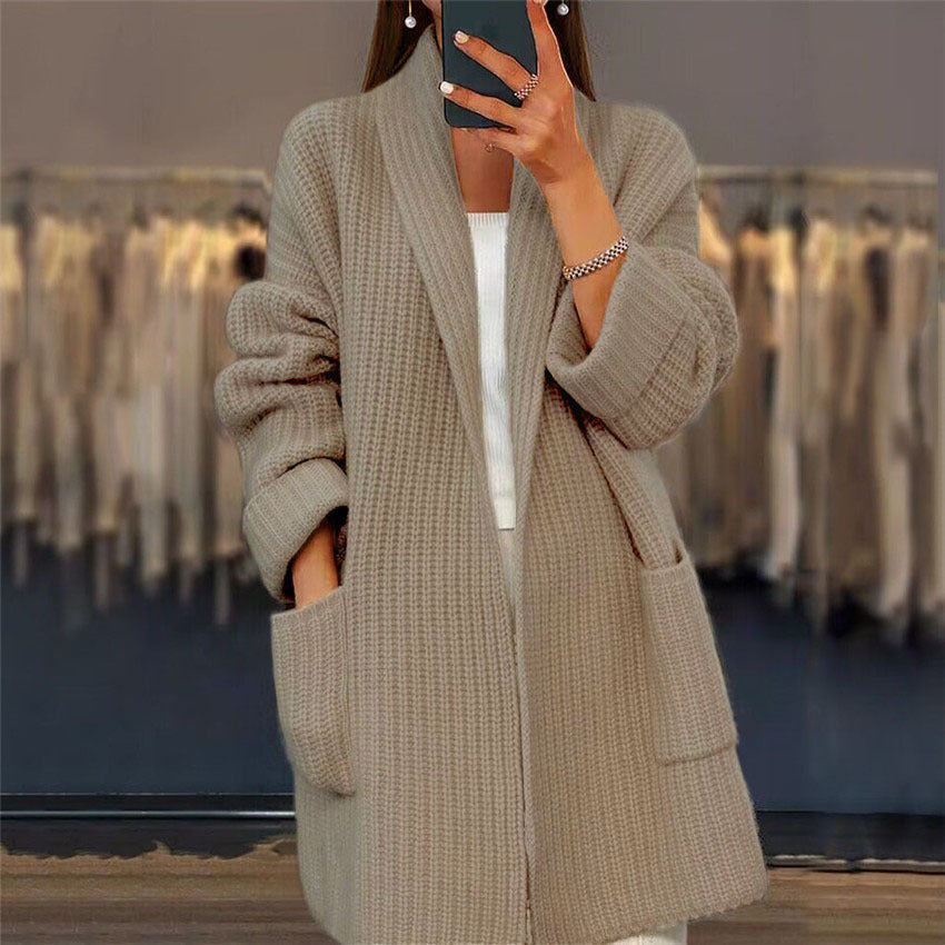 Teresa | Cardigan din Tricot cu Buzunare