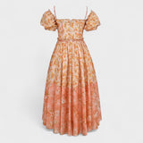 Rochie Valentina Floral Coral