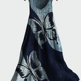 Rochie cu Imprimeu de Fluturi