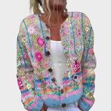 Teresa - Cardigan Floral de Toamnă
