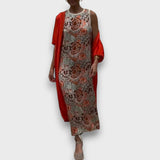 Rochie Maxi cu Cardigan