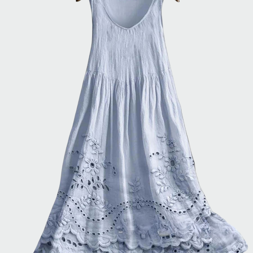 Rochie cu Dantelă Englezească