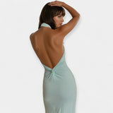 Rochie Maxi cu Guler Legat