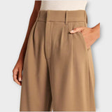 Pantaloni Tailored cu Picior Larg