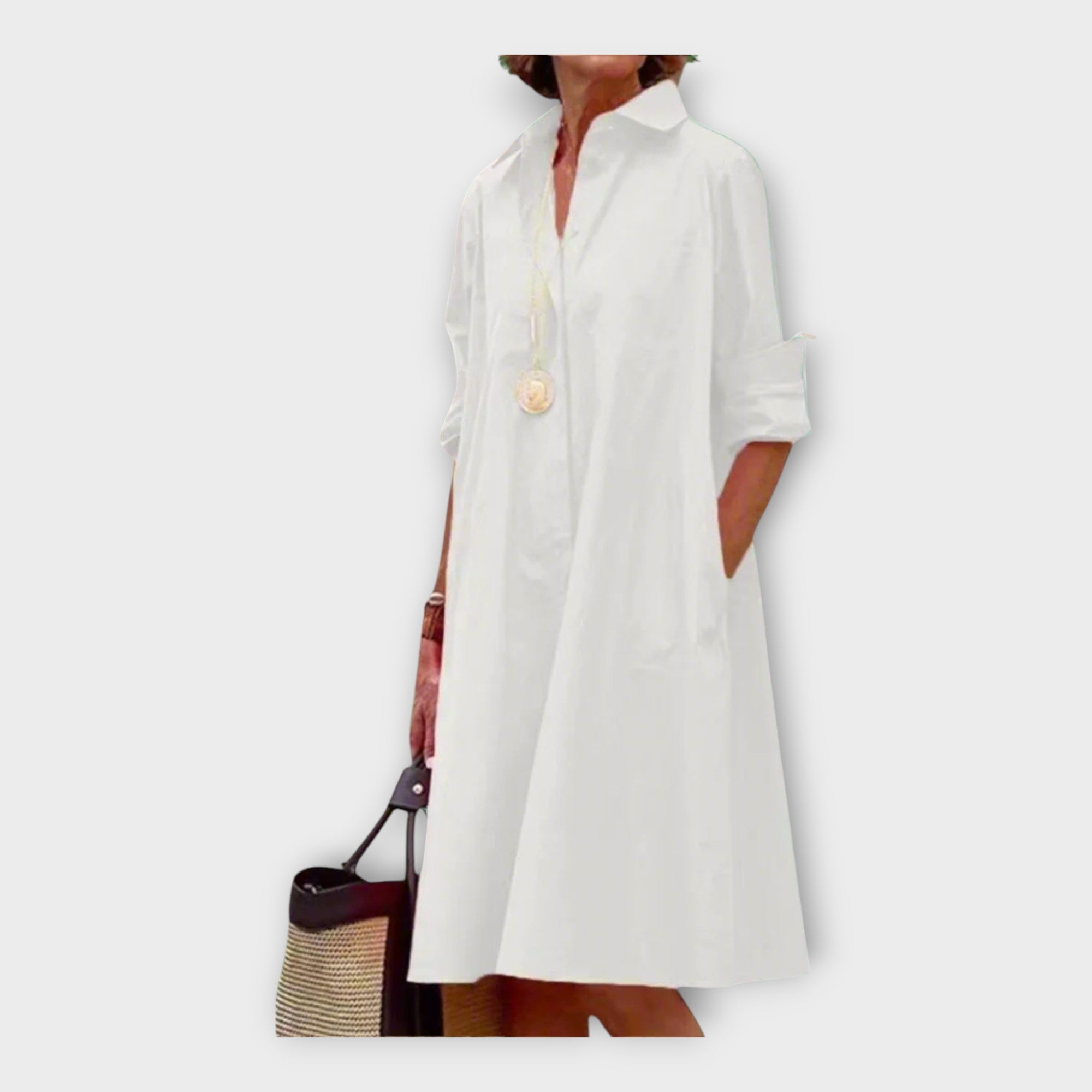 Rochie Handmade cu Model Geometric