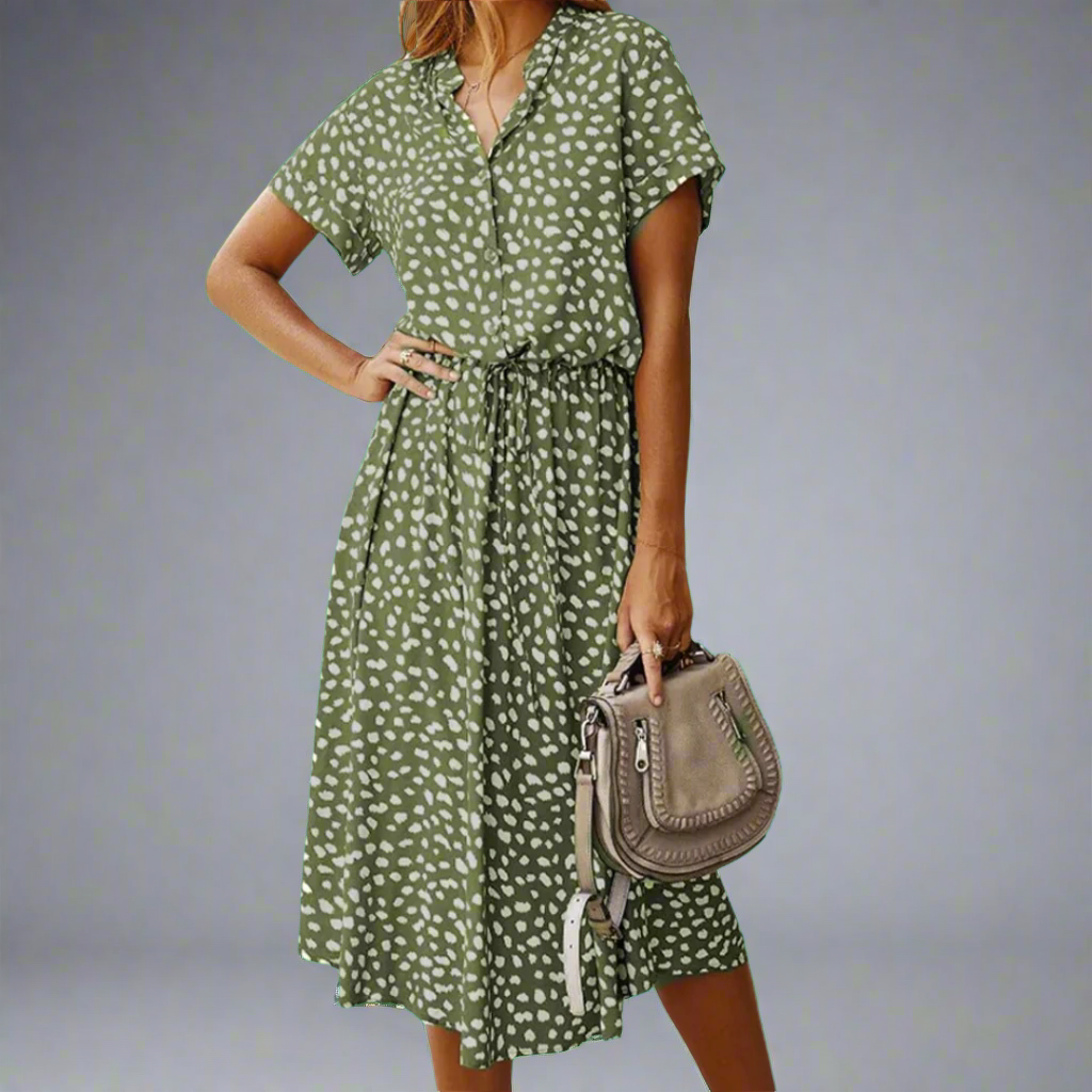 Rochie de Vară Fabricată din Țesătură Exquisită