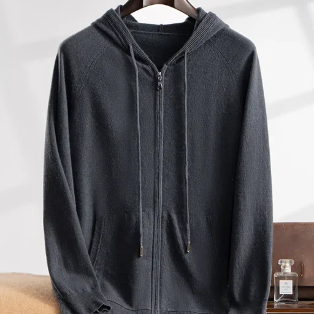 Vesta din cașmir cu glugă Courchevel