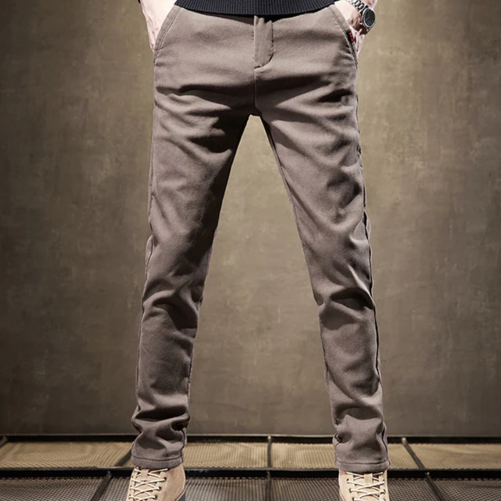 Pantaloni casual cu croială slim