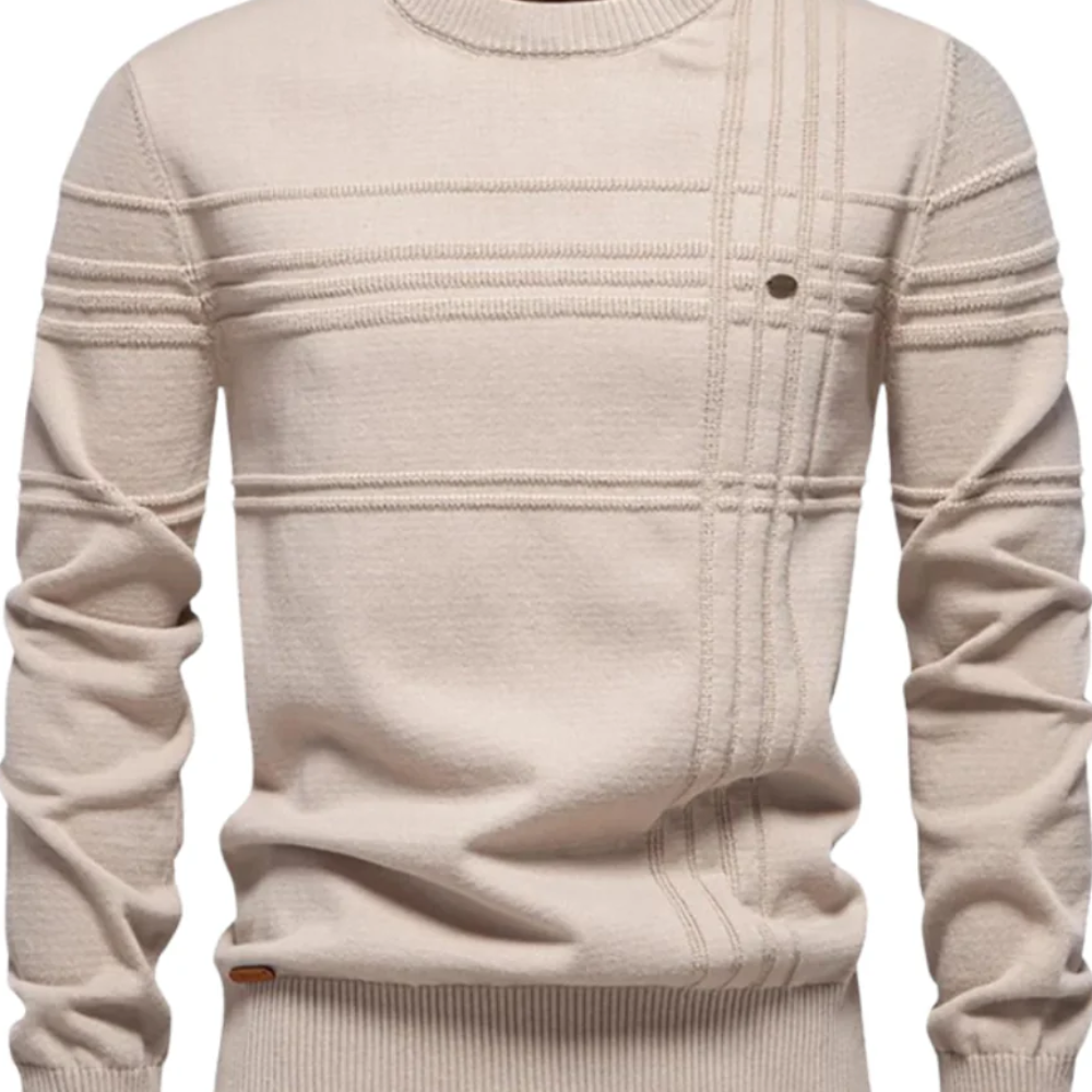 Pulover pentru bărbați cu design în carouri