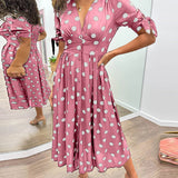 Monica™ | Rochie Elegantă cu Puncte