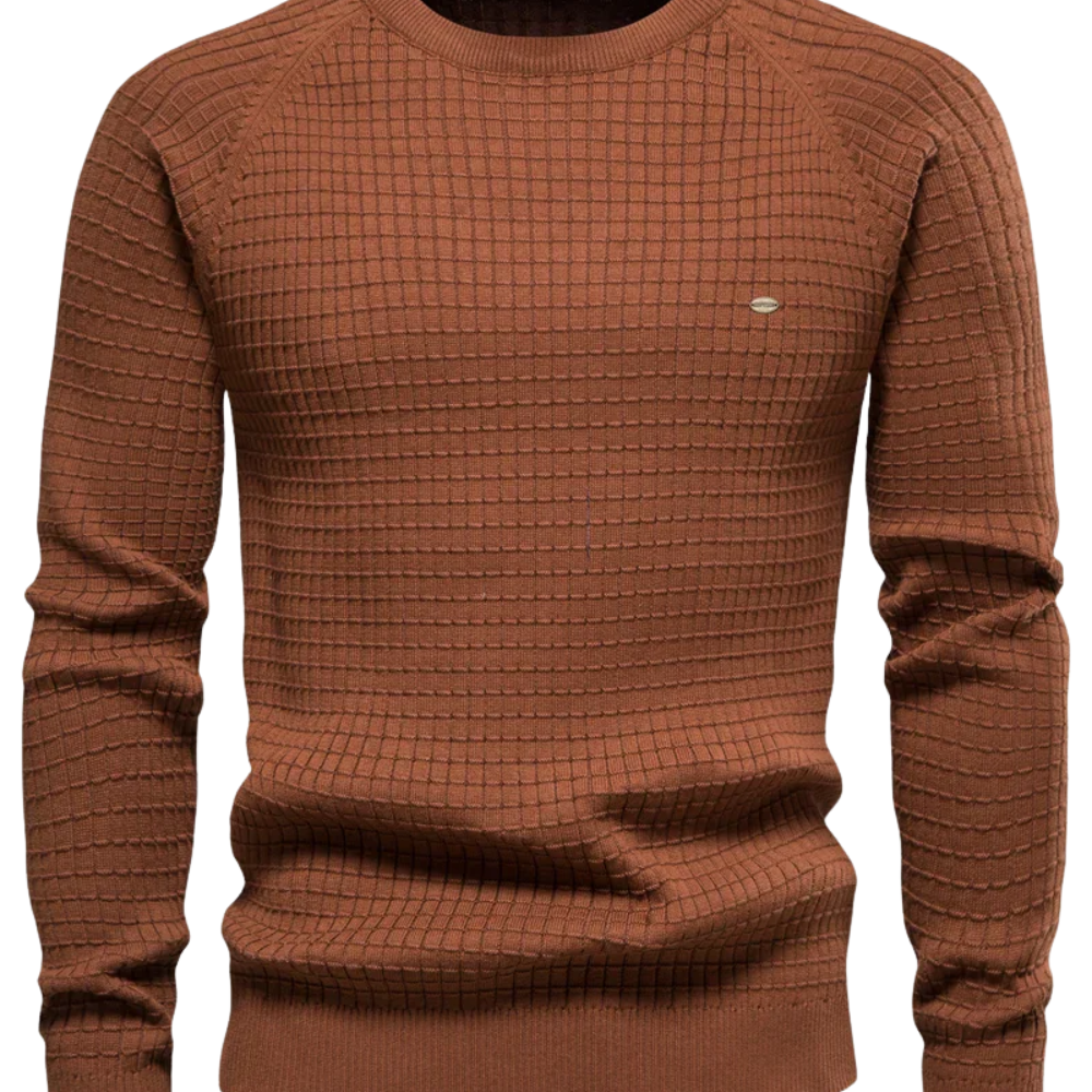 Pulover cu model în carouri pentru bărbați