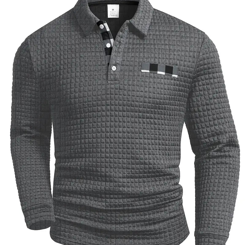 Cămașă polo cu nervuri