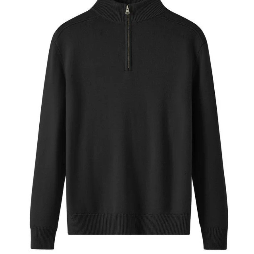 Camisola cu fermoar din lână Merino Capri