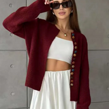 Nicole | Cardigan cu Detalii de Nasturi