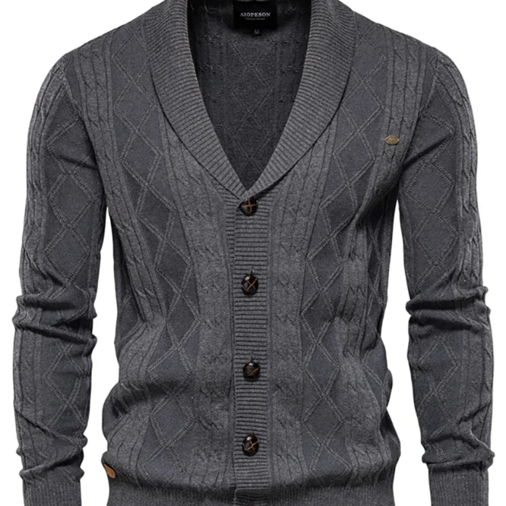 Palton din lână de lux pentru bărbați cu butoni