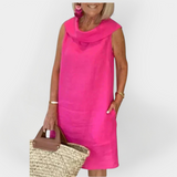 Rochie cu Guler Împăturit