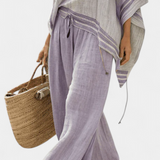 Natália | Conjunto Bohemian Bardot Elegant din Bambus Ușor