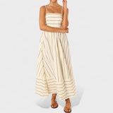 Isabel - Rochie lungă cu dungi