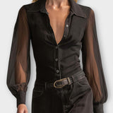 Rochie Maxi Vintage Western din Denim