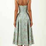 Odette Élégance | Rochie midi cu corset structurat