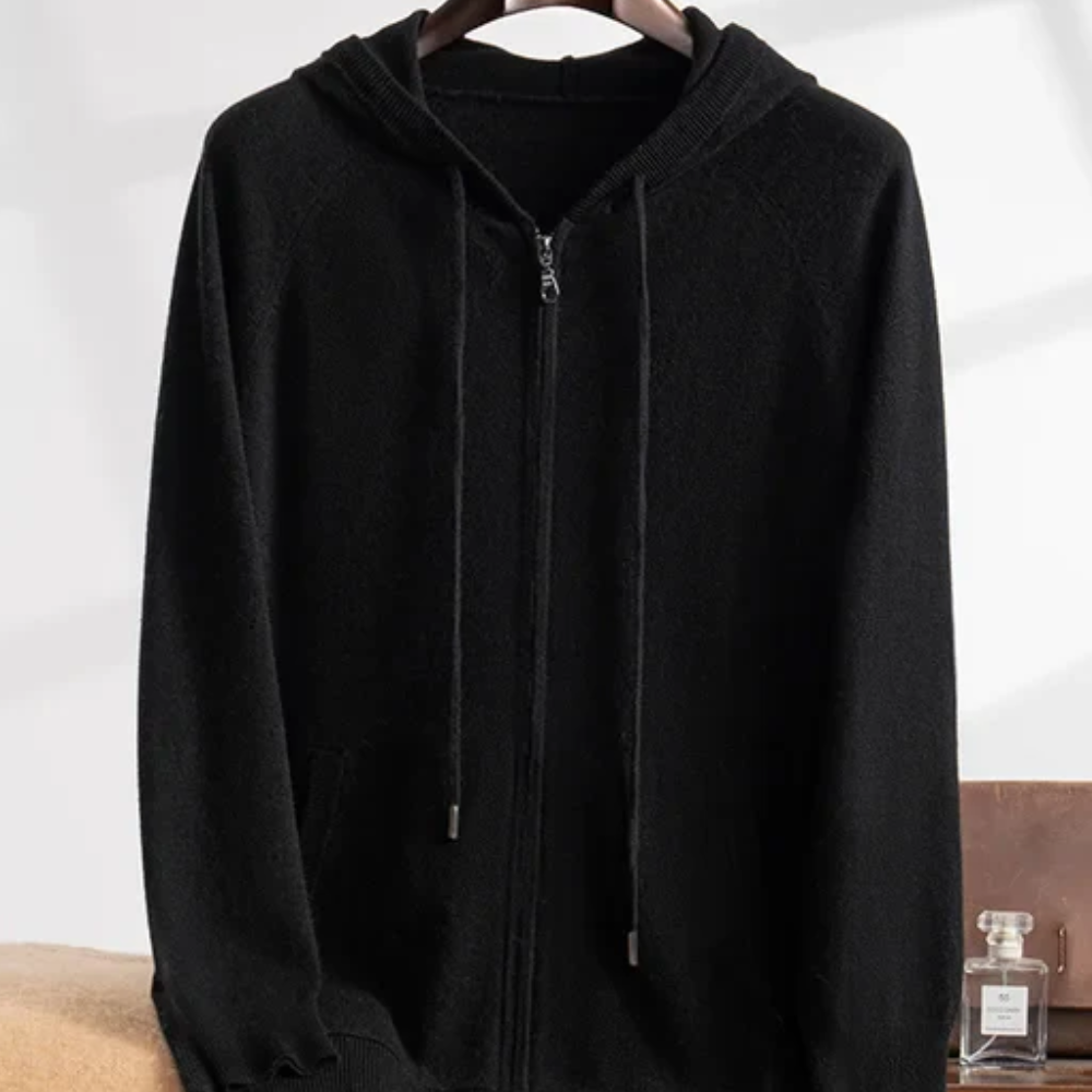 Vesta din cașmir cu glugă Courchevel