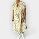 Rochie Aerisită de Vară cu Decupaj în V