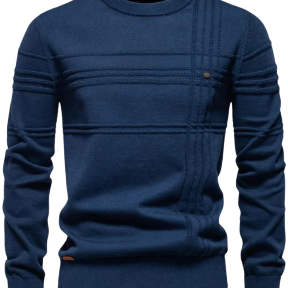 Pulover pentru bărbați cu design în carouri