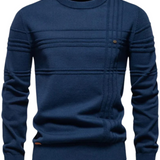 Pulover pentru bărbați cu design în carouri